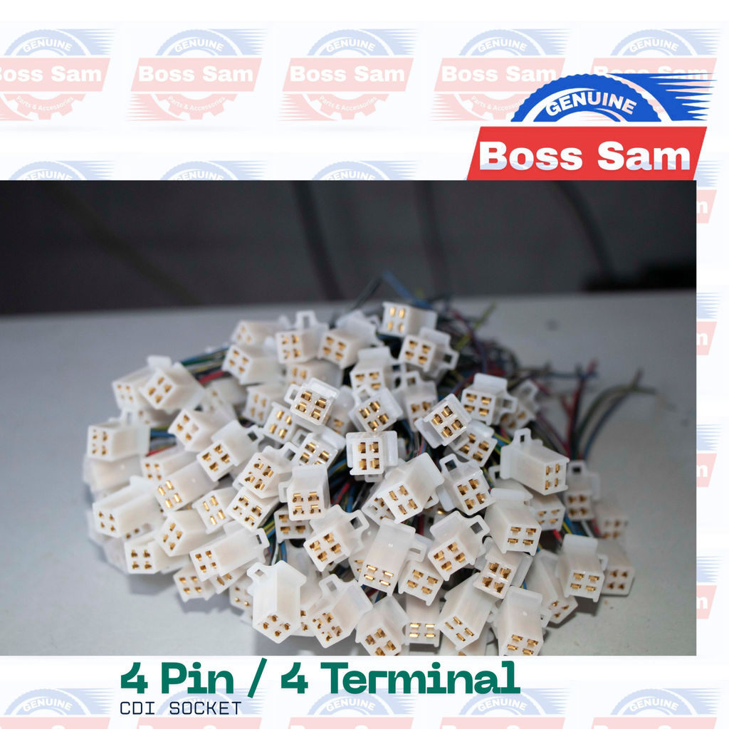 Motorcycle Wiring Harness Original Heavy Duty CDI Socket 4 Pin Terminal ...