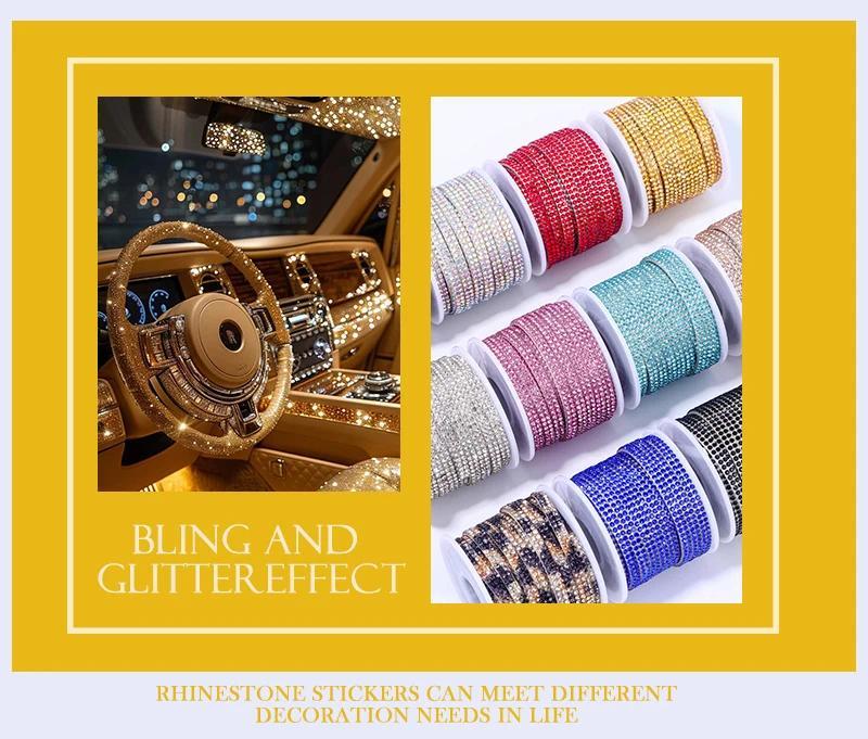 QIAO 10Yards/Roll Self-adhesive Rhinestone Trim | Shopee Philippines