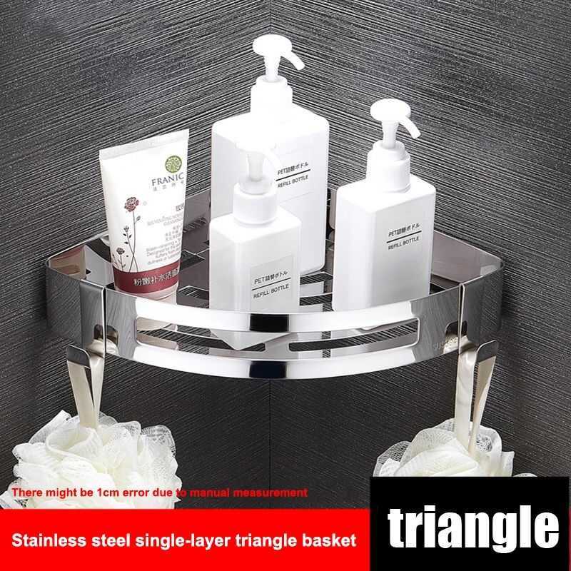BEST SELLER - 304 Perforated Bathroom Square Triangular Storage Rack ...