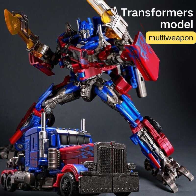 Transformable Optimus Prime Action Figure Toy - Convertible Robot To ...