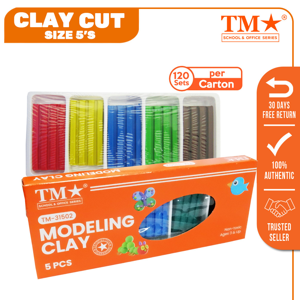 TM 120 sets Modeling Clay Cut Plain Color 5's (TM-31502) | Shopee ...