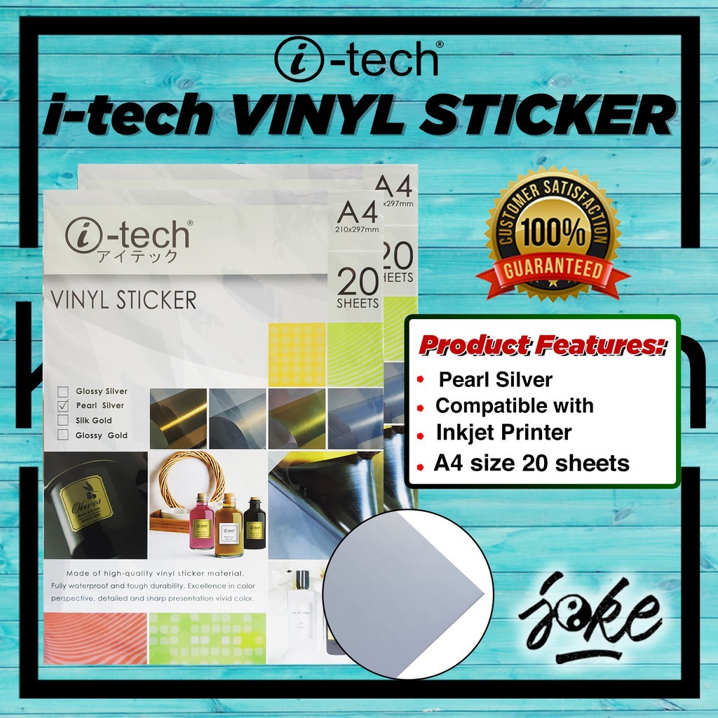 I-Tech vinyl Sticker A4 Waterproof 20 SHEETS | Shopee Philippines