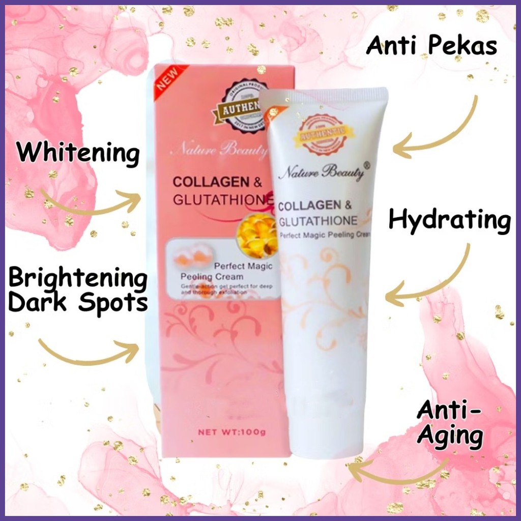 ☾ ☬ Pearl Collagen & Glutathione Magic Peeling Cream 100g