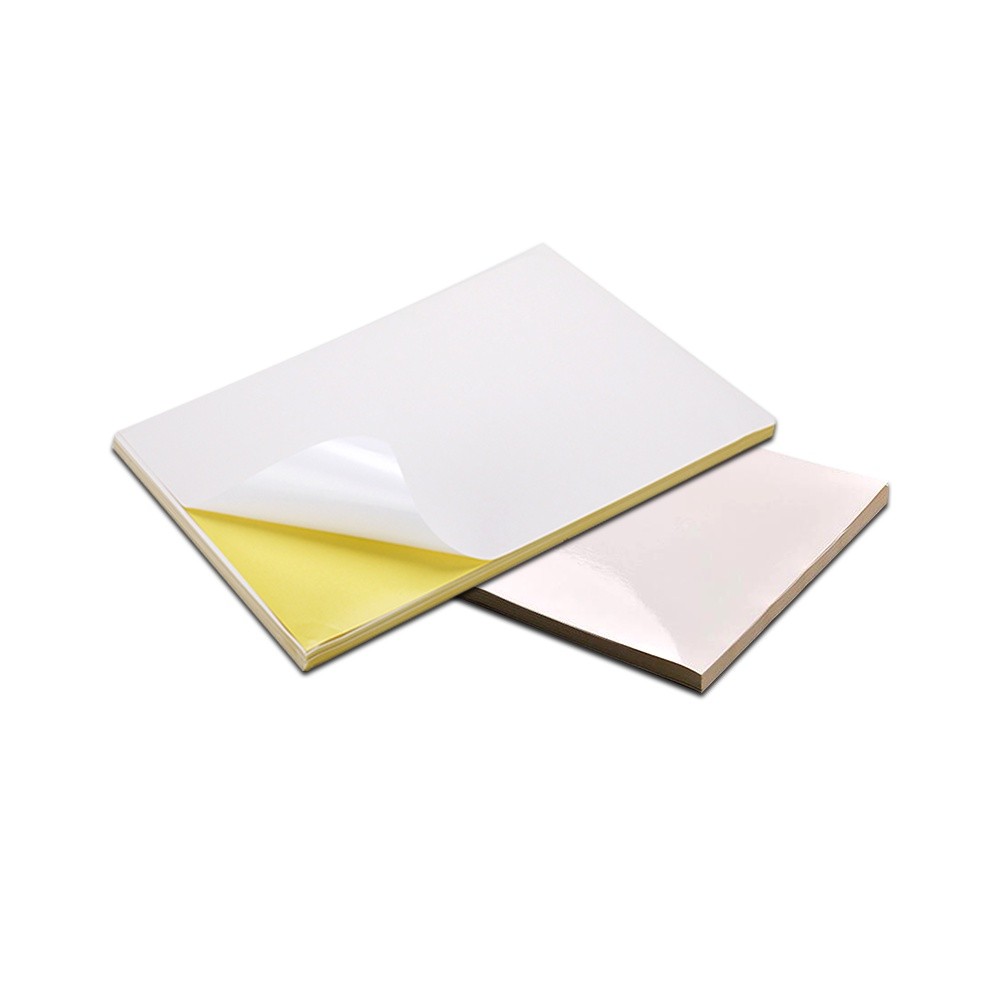 5 pack Printable Label Sticker Paper A4 Matte & Glossy yellow back for ...