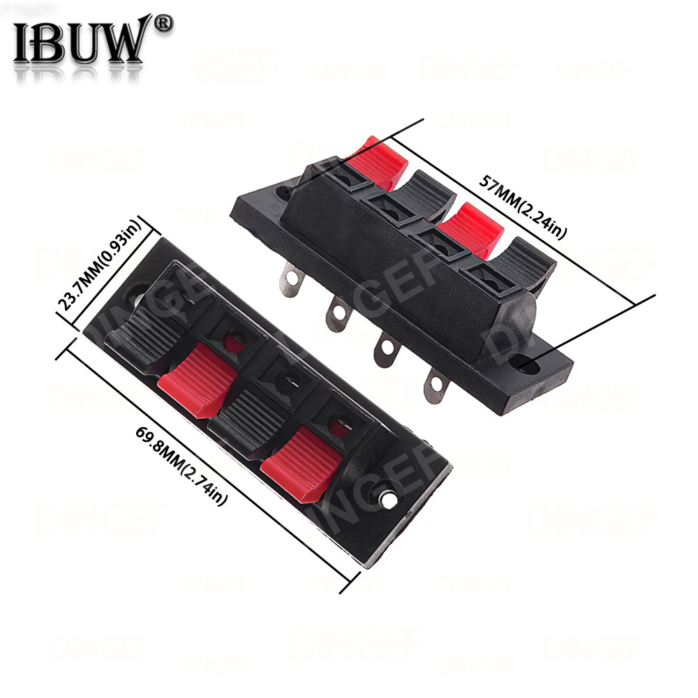 5PCS Plastic 2/4/6/8/12 Positions Connector Terminal Push In Jack ...