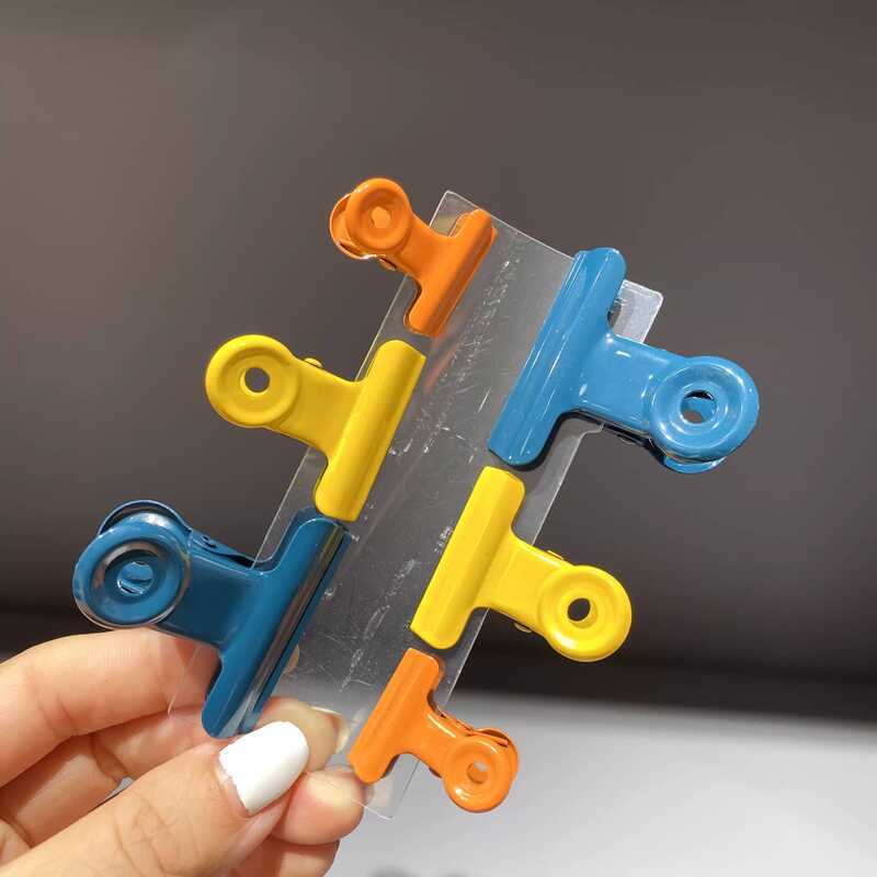 Aijia Selection Nordic Colorful Iron Art Planner Receipt Clips Office ...