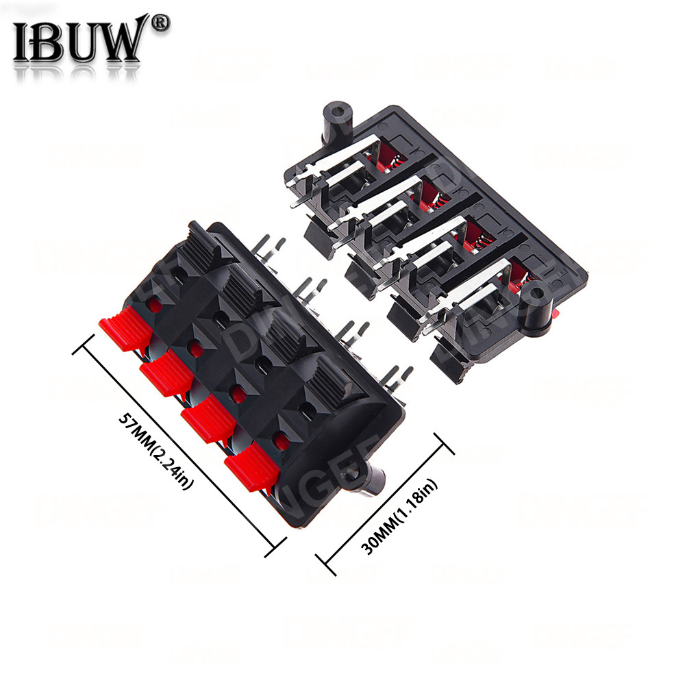 5PCS Plastic 2/4/6/8/12 Positions Connector Terminal Push In Jack ...