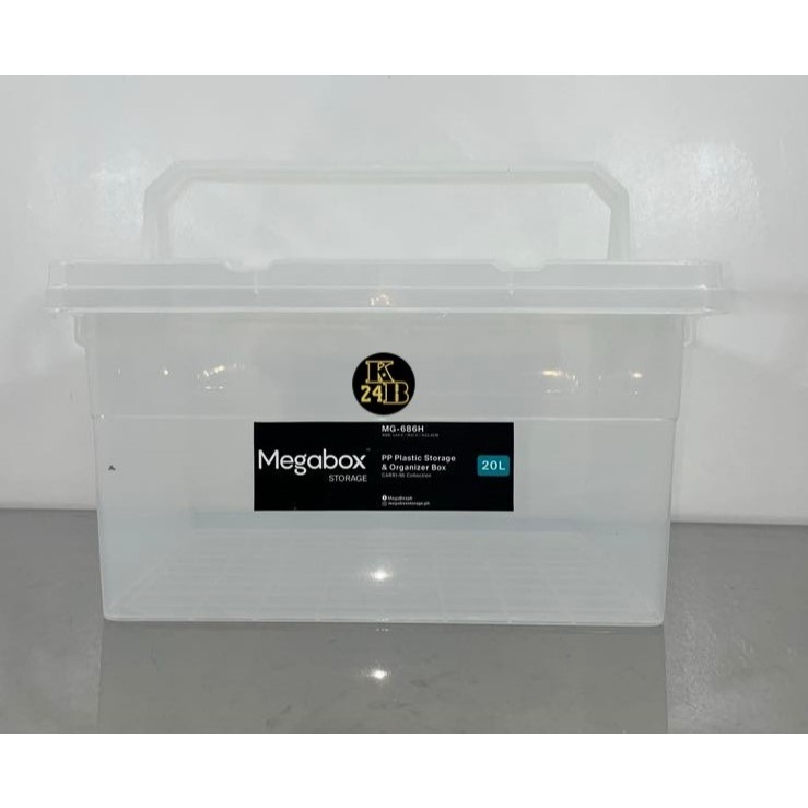 MEGABOX-686H 20Liters Transparent Storage Box | Shopee Philippines