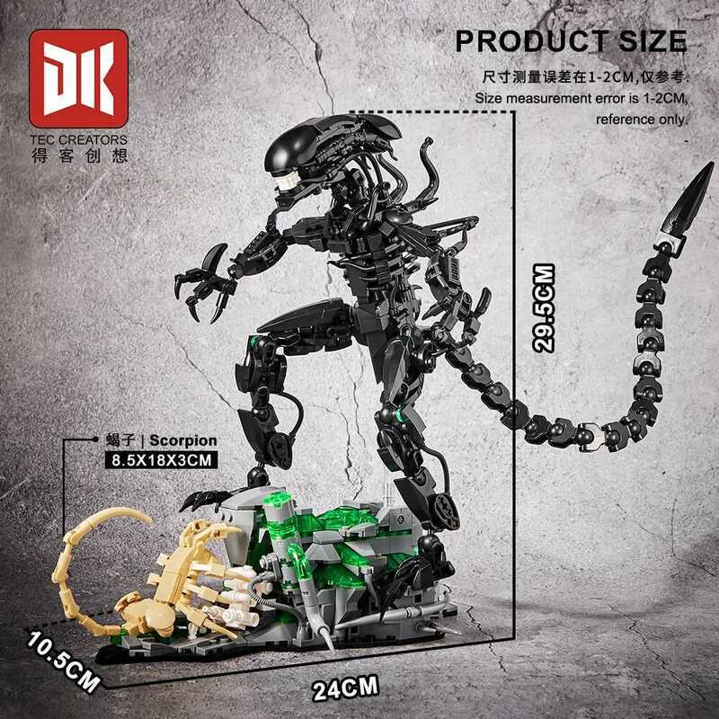 MOC Movie Alien Monster Building Blocks Model Alien Drooling Monster ...