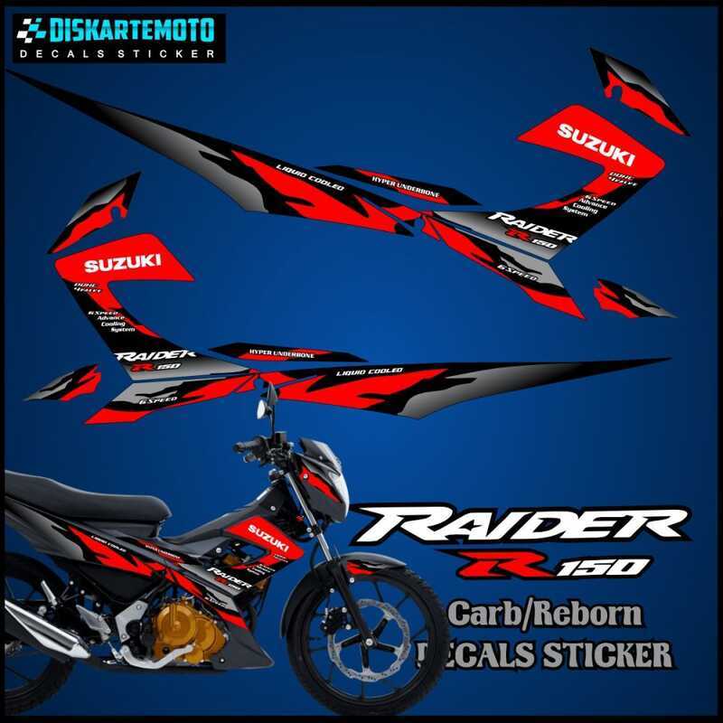Suzuki RAIDER R150 Carb Reborn Sticker Decals Set With Freebies ...