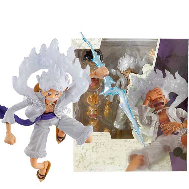 Shf Monkey D Luffy Gear 5 NIKA Action Figure Anime ONE PIECE Luffy ...