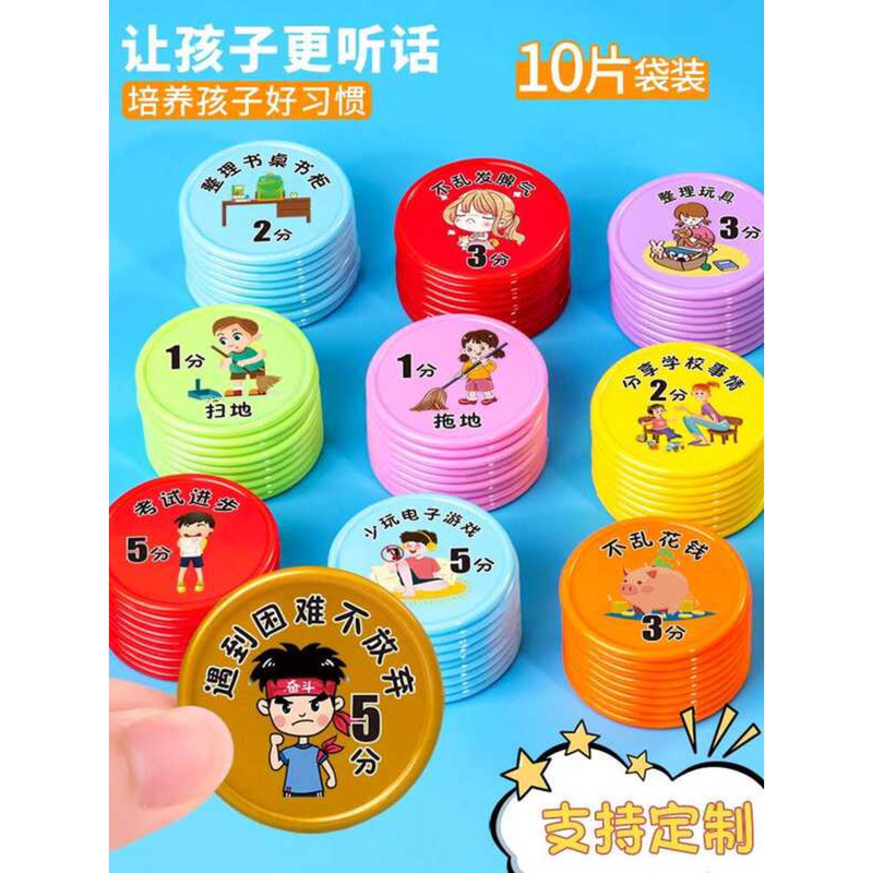 Mi Zhen Bear Children's Points Reward Card Cultivate Good Habits ...