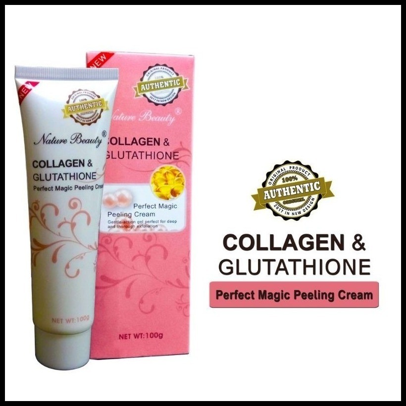 ☑ Autentic Nature beauty collagen & glutathione Perfect Magic Peeling Gel Cream 100g