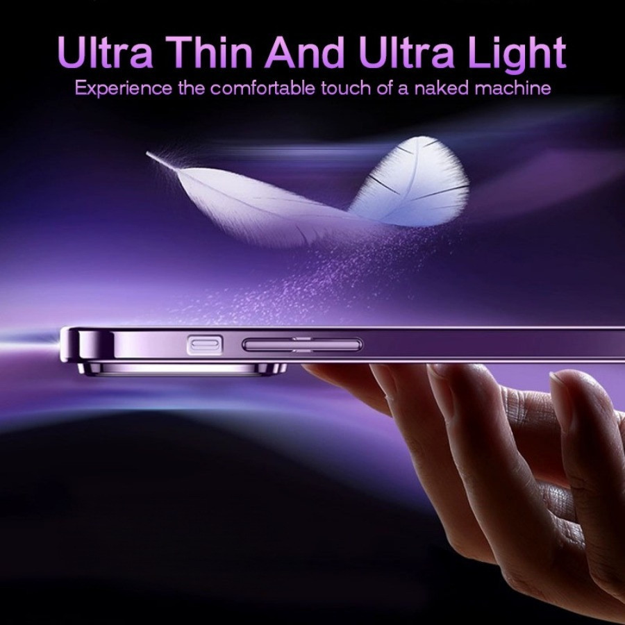 【Never turn yellow】0.3mm Ultra Thin Clear PC Casing for iPhone 18 Pro ...