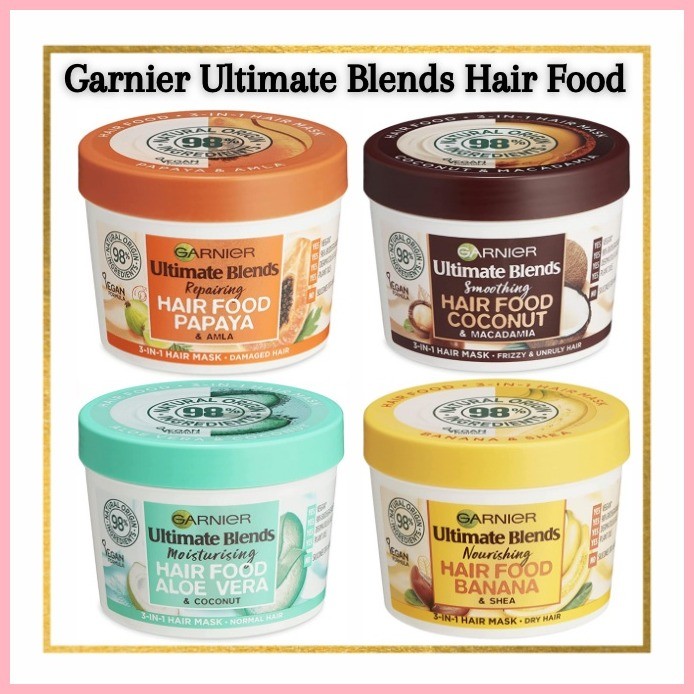 Garnier Ultimate Blends Hair Food Mask - Banana Papaya Aloe Vera  Coconut - CGM Approved, CGA | Shopee Philippines