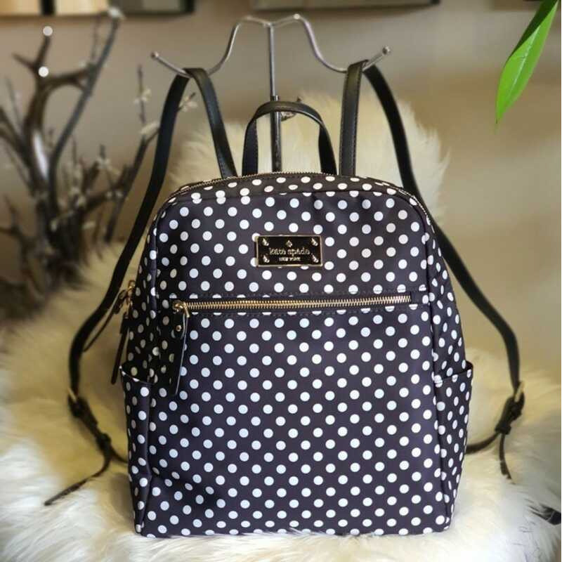 Spade Kate Blake Avenue Hilo Backpack in Black Nylon with  display picture 1