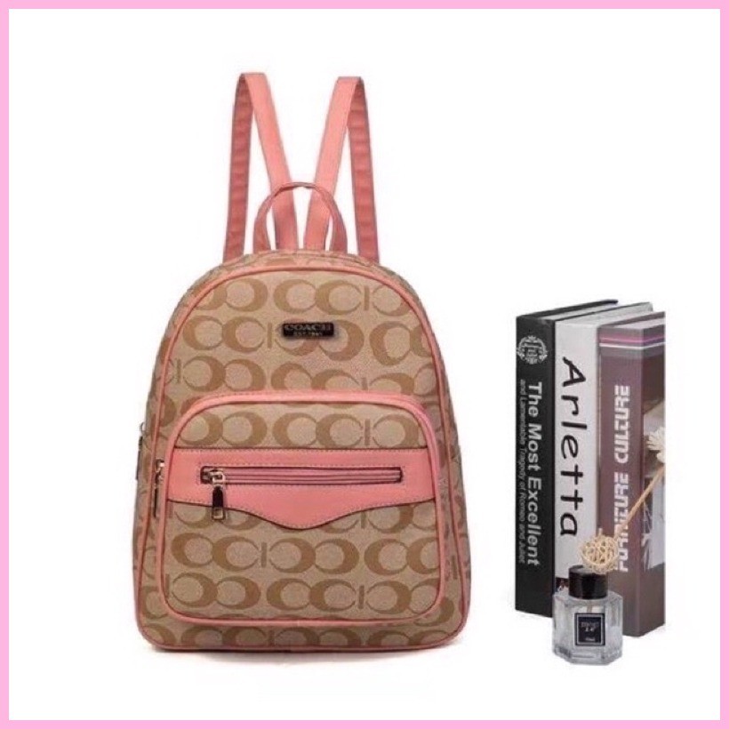Fashion Korean style coach and nine west backpack waterproof good quality  medium size | Shopee Philippines
