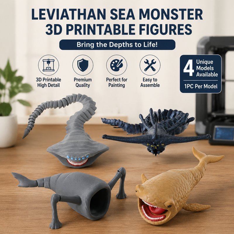 Gran Maja Movable Joint Model The Bloop 3D Printed Action Figure Sea ...