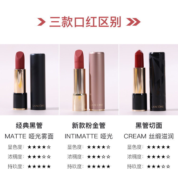 Lancome Pure Lipstick Small Waist Lipstick 196 Carrot Color Matte Matte ...