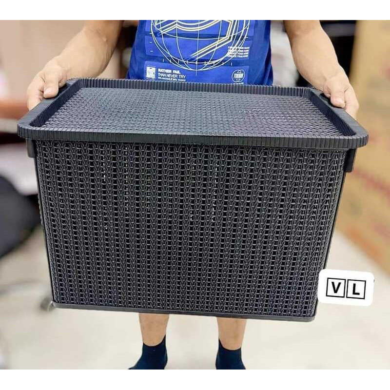Multi Black Rattan Purpose Storage Box 4B4 Dd0 | Shopee Philippines