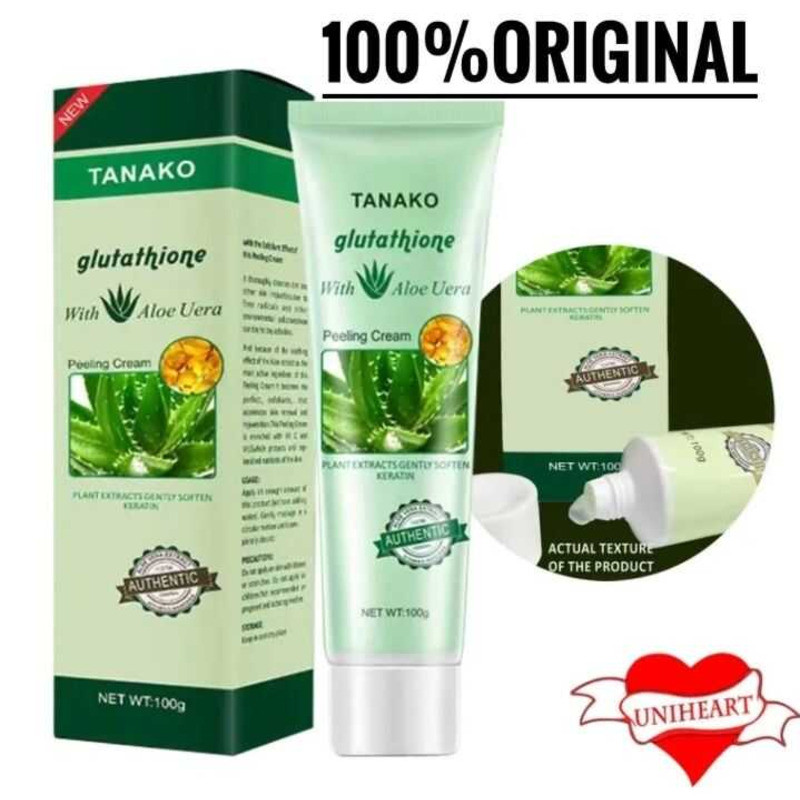 tanako glutathione ORGANIC TANAKO Glutathione with Aloe vera Magic Peeling Gel Cream [100g]  Authentic Tanako