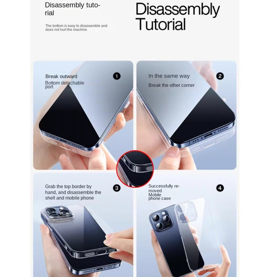 【Never turn yellow】0.3mm Ultra Thin Clear PC Casing for iPhone 18 Pro ...