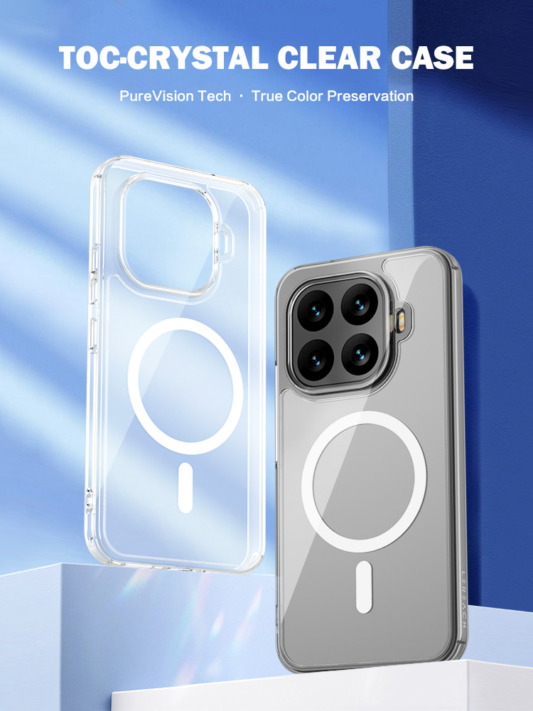 Lereach for Xiaomi 17T Pro 15T Pro 17 Ultra Magnetic Case Crystal Clear ...