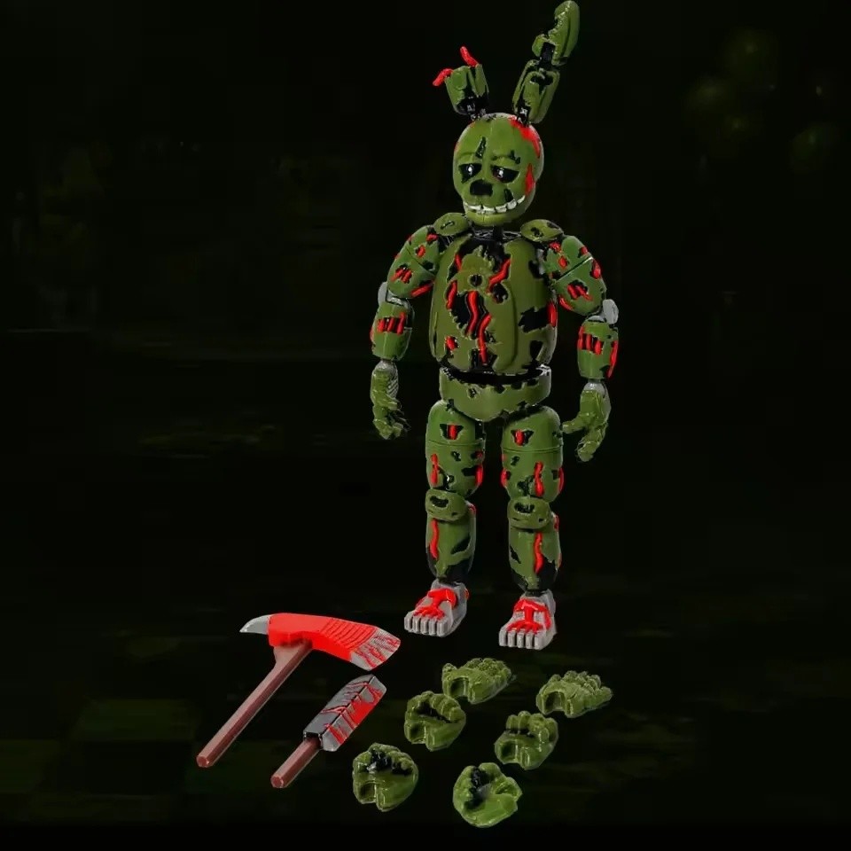 FNAF Freddy FazbearAction Figure 3D Printed Foxy Springtrap Bonnie ...