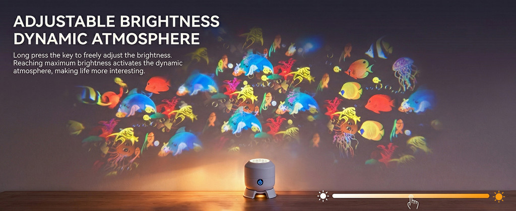 Dynamic Rotating LED Projector Light, USB Rechargeable LED Light ...