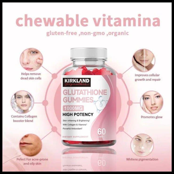 kirkland glutathione collagen ❖ ✟ KIRKLAND Glutathione Gummies 500mg with Vitamins & Collagen for Skin  Whitening, Anti-Aging