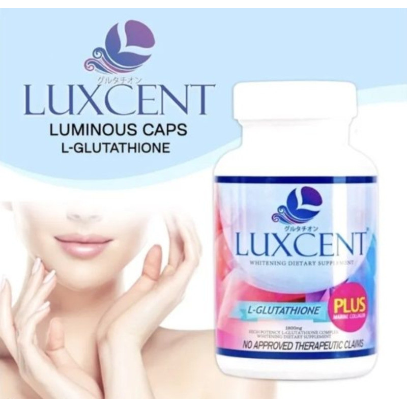 luxcent luminous caps l glutathione COD Whitening Supplement Anti Aging Stress Capsules Original Mg Ultimate Body Detox System free t3 Bottle:1 Bottle Spray Reship