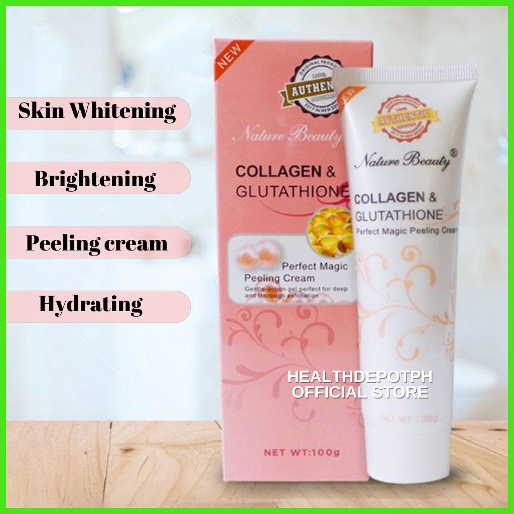 ▽ ☂ BUY 1 TAKE 1 Nature Beauty Collagen And Glutathione Peeling Cream Hydrating Effective Skin Whit