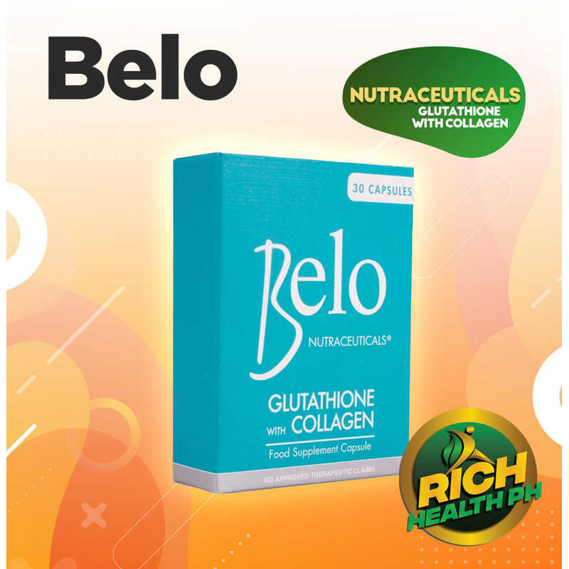 glutathione belo BELO NUTRACEUTICALS GLUTATHIONE + COLLAGEN 30 Capsules