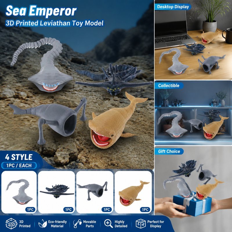 Gran Maja Movable Joint Model The Bloop 3D Printed Action Figure Sea ...