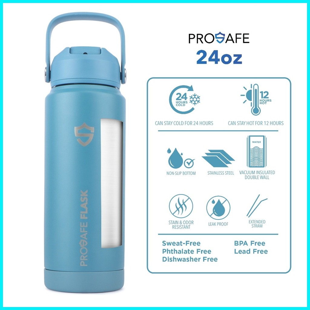 ProSafe Flask 24oz Azul Collection (Ready-Made Insulated Water Tumbler ...