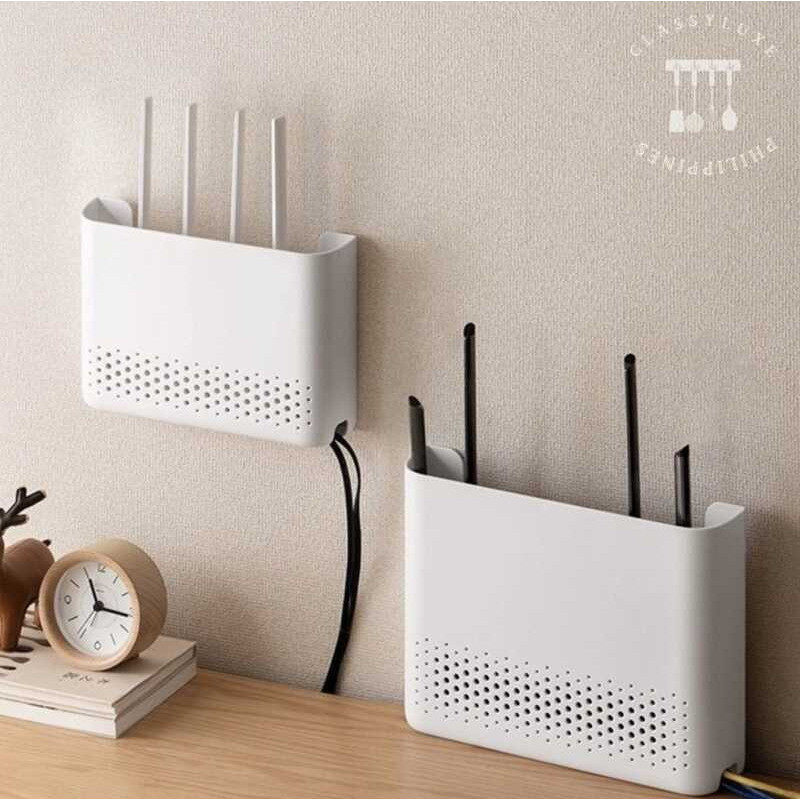 Classy Luxe Wireless Router Box Punch-Free Wall-Mounted Living Room ...