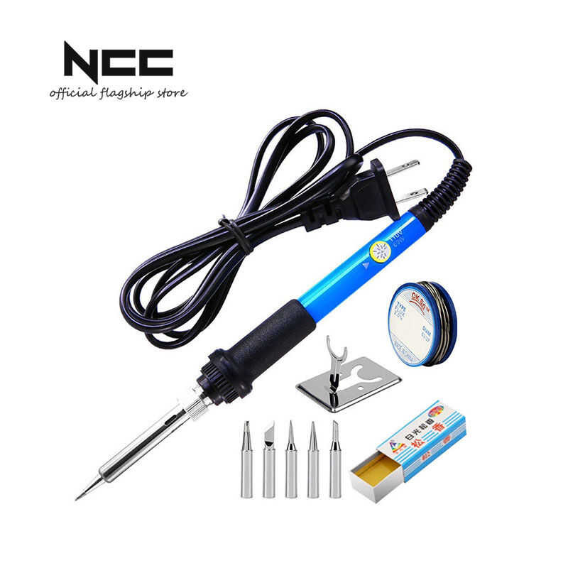 60W Electric Soldering Iron Adjustable Temperature Solder Rework ...