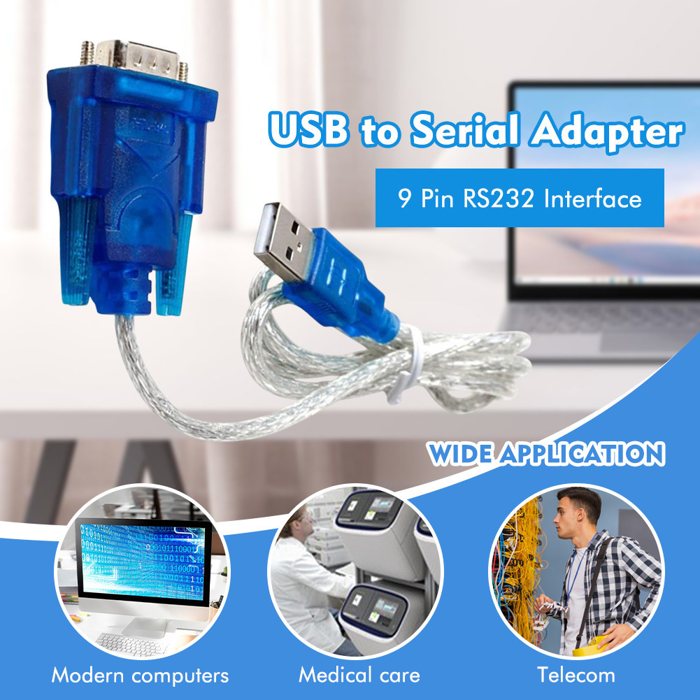 USB to RS232 COM Port Serial PDA 9 pin DB9 Cable Adapter | Shopee ...