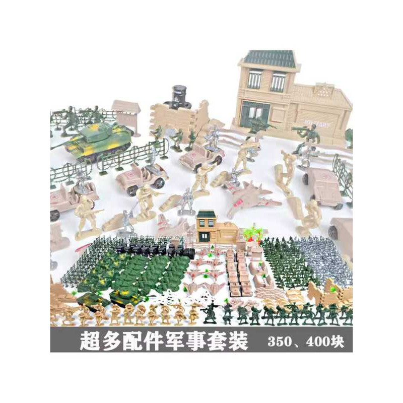 World War II Tank Soldier Military Model 400-Piece Military Scene Map ...