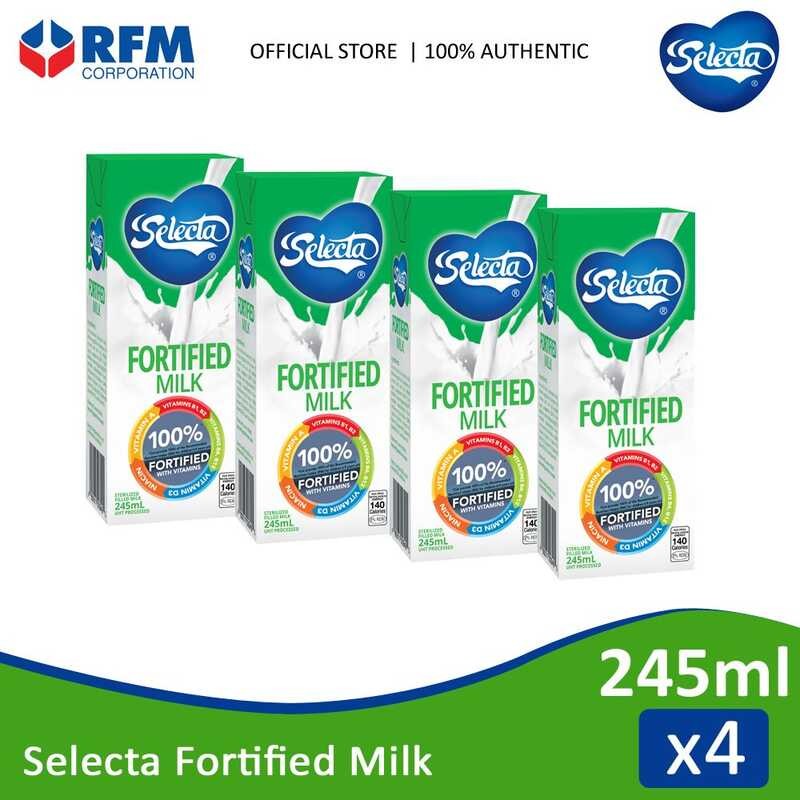 Selecta Fortified Milk 245Ml - Set Of 4S A02 | Shopee Philippines