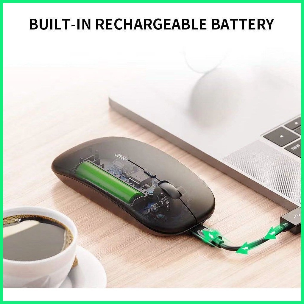Acer Wireless Bluetooth Mouse Rechargeable Silent Unlimited Office ...