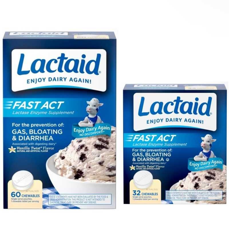 Lactaid Fast Act Lactose Intolerance Caplets With Lactase Enzymes 620 ...