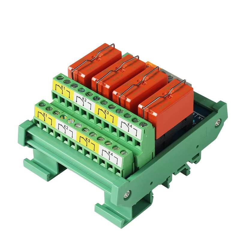 Huaqingjun 4-Channel Tyco Relay Module DPDT 8-Pin 24VDC CNC Machine ...