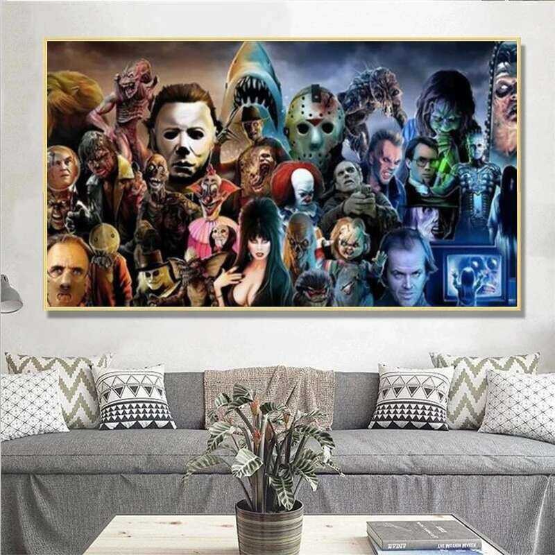 Tt Horror Film Thriller Character Collection Painting Wall Pictures ...