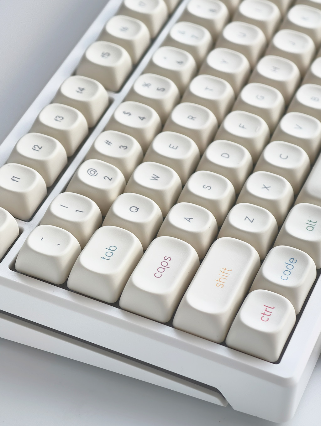 Minimalist Keycaps MOA Profile PBT 124 Keys Dye Sublimation Aula F75 ...