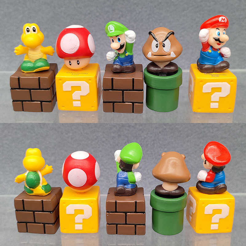 SuperMario 5 Super Mario Block Game Merchandise Mario Mushroom Luigi ...