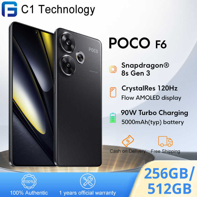 POCO F6 Smartphone Snapdragon® 8S Gen 3 Global Version 50Mp Camera 8Gb ...