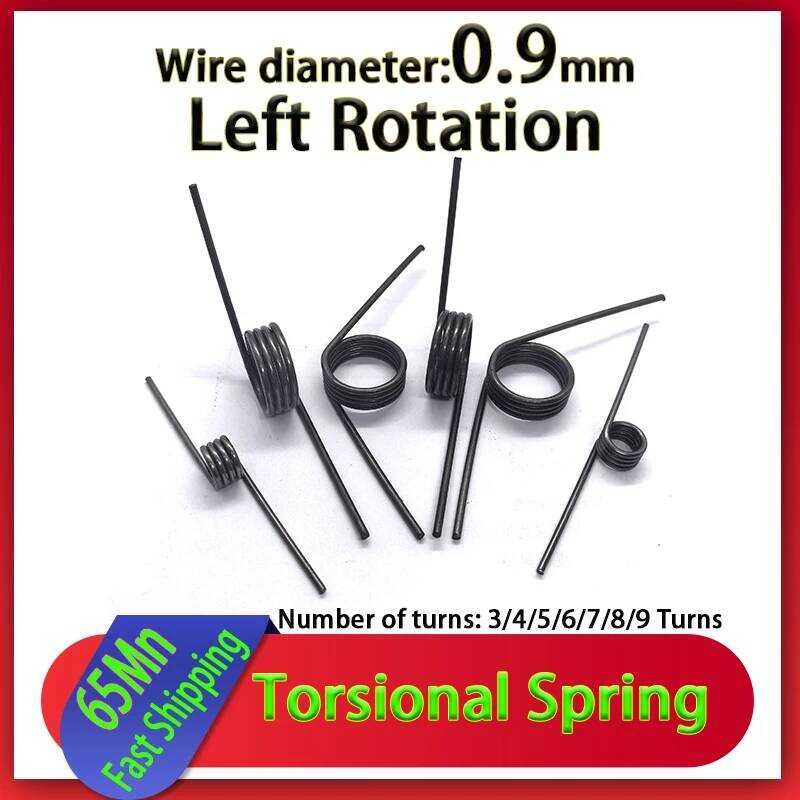 Xj Wire Diameter 0.9Mm Left Rotation Torsion Spring 65Mn Spring V-D ...