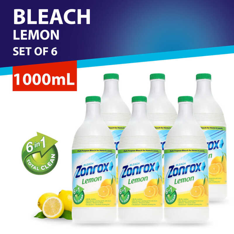 Zonrox Bleach Lemon (1 Liter) X6 1D5 | Shopee Philippines