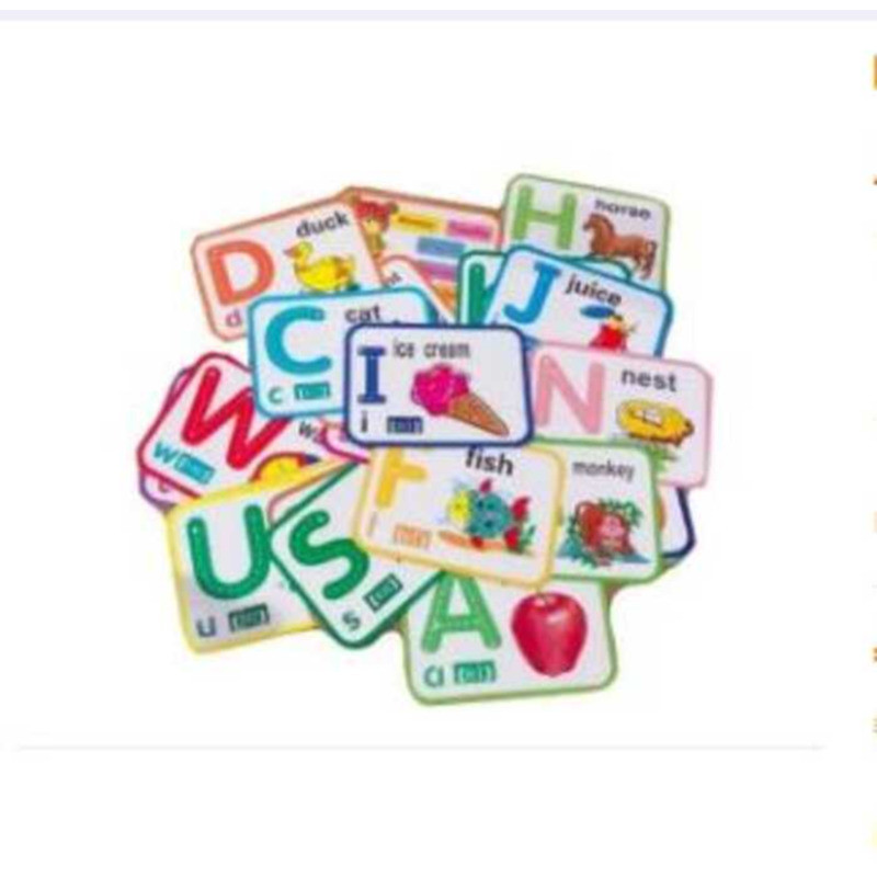 ALPHABET ABC LETTER FLASH CARDS SET FOR BABY TODDLER PRESCHOOL KIDS ...